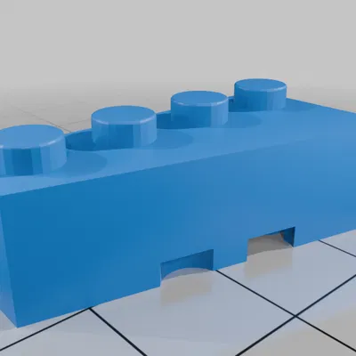 Gạch Wedge Stone 2x4 (mã 41767) tương thích với Lego