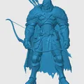 Mô hình Warforged Ranger cho game RPG - Thumbnail 3