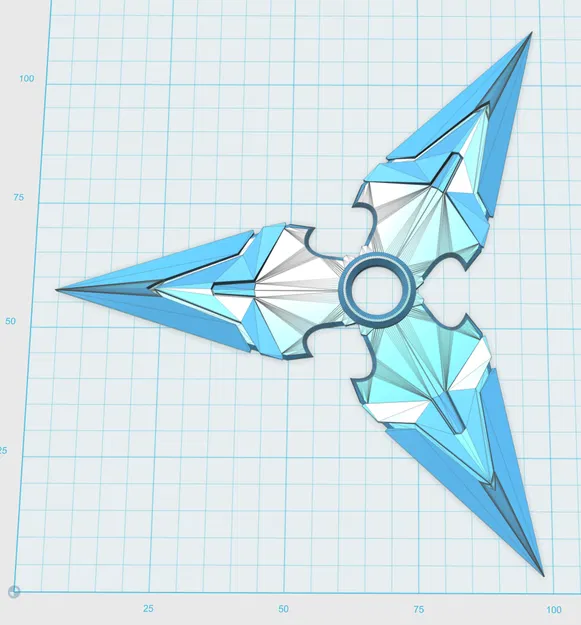 Mô hình phi tiêu 3 cánh (Throwing Star) phong cách Ninja cho Cosplay - Image 1