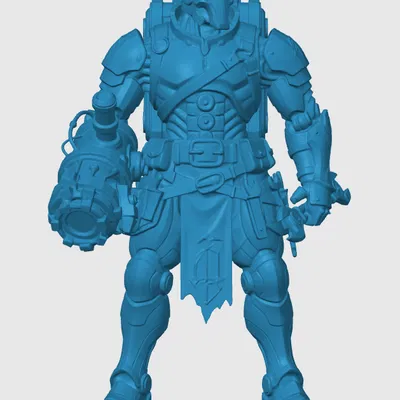 Mô hình Warforged Artificer cho bàn cờ RPG