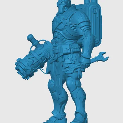 Mô hình Warforged Artificer cho bàn cờ RPG