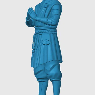 Mô hình Warforged Monk cho game RPG