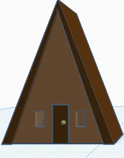 Mô hình nhà hình tam giác trang trí in 3D độc đáo - Image 1