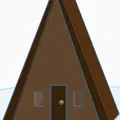 Mô hình nhà hình tam giác trang trí in 3D độc đáo - Thumbnail 1