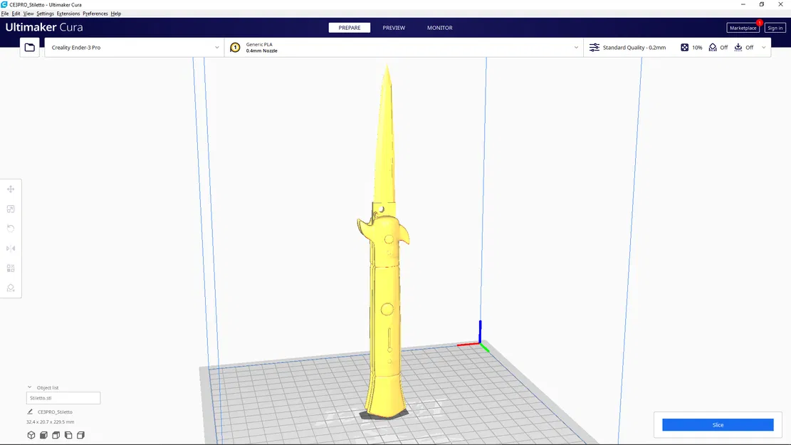 Mô hình dao Stiletto từ CS2: Phụ kiện in 3D cực chất cho game thủ - Image 3