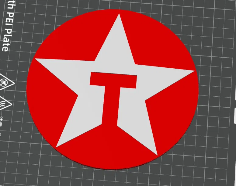 Biển hiệu Texaco trang trí văn phòng và nhà xưởng - Mẫu in 3D đẹp - Image 1