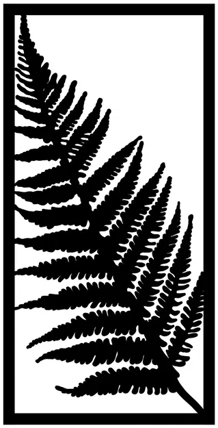 Tấm trang trí tường họa tiết lá dương xỉ (Fern Wall Art) 3D - Image 1
