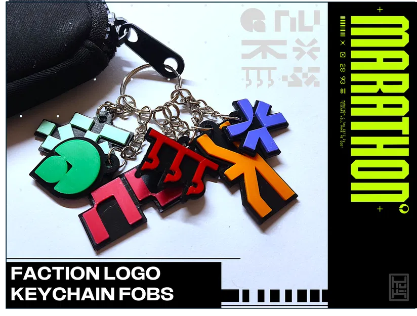 Móc khóa logo các phe phái trong game MARATHON - Image 1