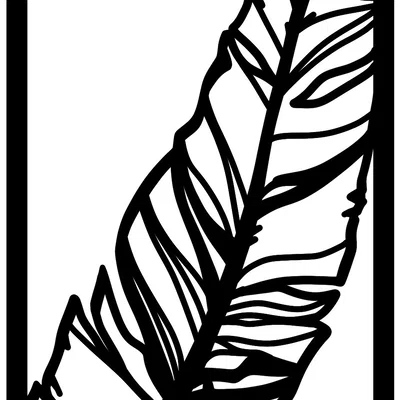 Tấm trang trí tường họa tiết lá cây độc đáo - File in 3D