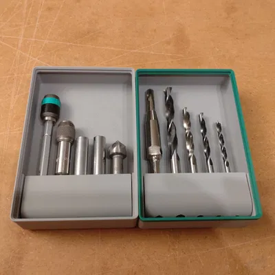 Hộp đựng mũi khoan gập mở cho hệ thống Gridfinity