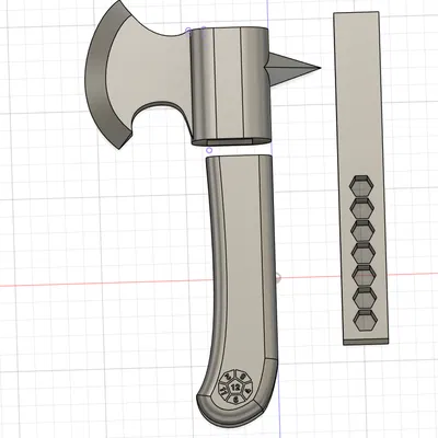 Rìu đựng xúc xắc (Dice holder axe)