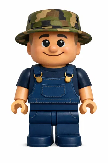 Mô hình nhân vật Bobomayer phong cách LEGO độc đáo cho in 3D - Image 1