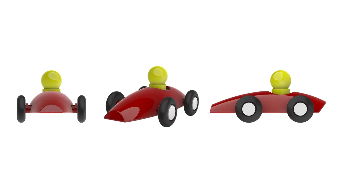 Mô hình xe đua cổ điển (Classic Toy Car) - In 3D dễ dàng - Image 1