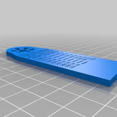 Thước đo nhựa in 3D (Filament Gauge)