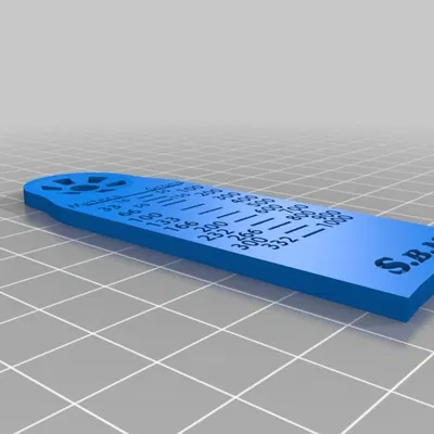 Thước đo nhựa in 3D (Filament Gauge)