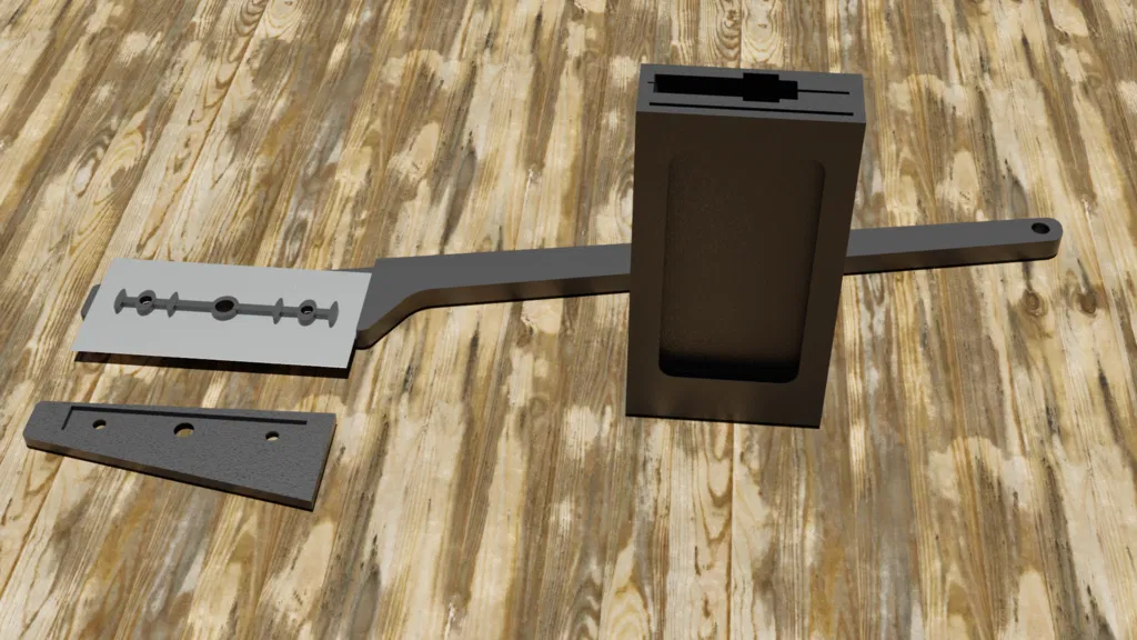 Cán dao cạo kèm vỏ hộp bảo vệ - Image 1