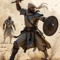 Mô hình 3D Kỵ sĩ Sa mạc chiến đấu (Desert Knight in Battle I) - Thumbnail 2