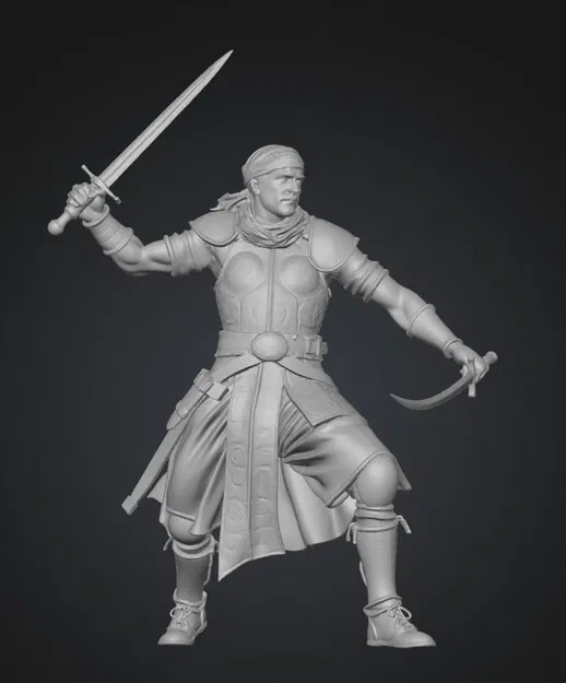 Mô hình 3D chiến binh sa mạc Sands of Steel đầy uy lực - Image 1