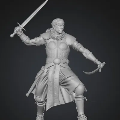 Mô hình 3D chiến binh sa mạc Sands of Steel đầy uy lực