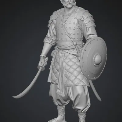 Mô hình 3D Chiến binh Rajput đầy uy phong