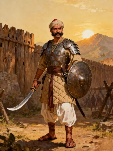 Mô hình 3D Chiến binh Rajput đầy uy phong - Image 2