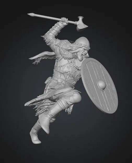 Mô hình 3D chiến binh Viking Storm of Steel dũng mãnh - Image 1