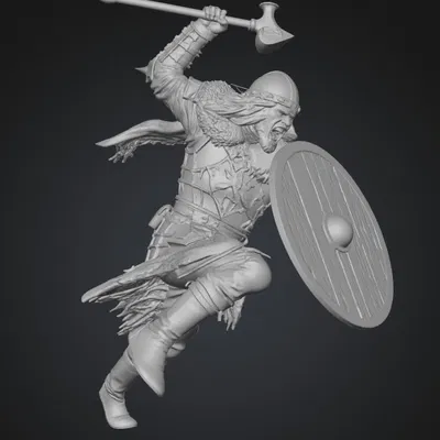 Mô hình 3D chiến binh Viking Storm of Steel dũng mãnh