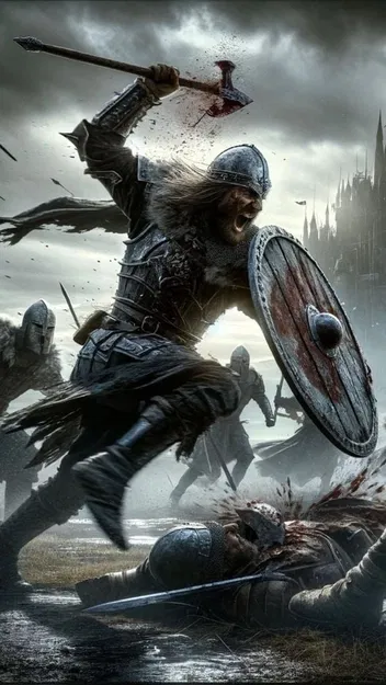 Mô hình 3D chiến binh Viking Storm of Steel dũng mãnh - Image 2