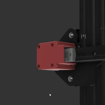 Nắp che công tắc hành trình trục X cho Ender 3 khi chuyển sang ray MGN12