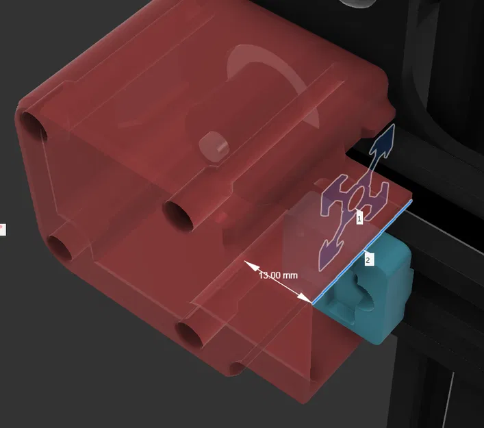 Nắp che công tắc hành trình trục X cho Ender 3 khi chuyển sang ray MGN12 - Image 3