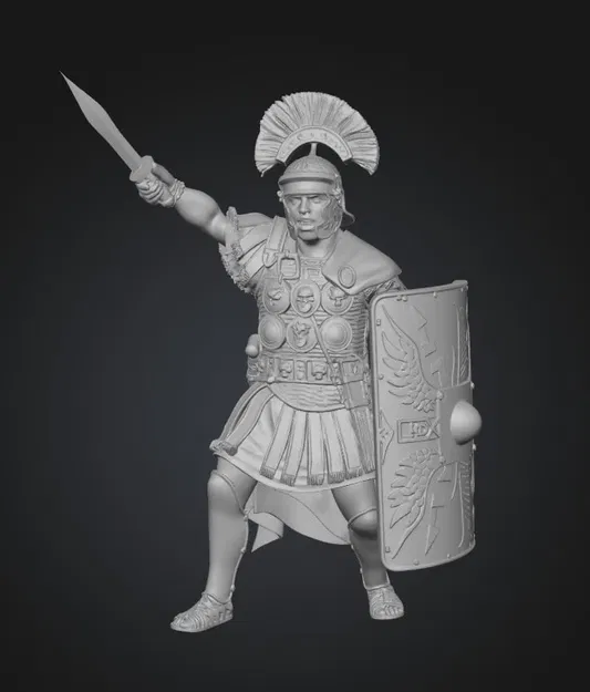 Mô hình chiến binh La Mã (Roman Legionary) in 3D chi tiết cực đẹp - Image 1