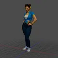 Mô hình 3D Chun-Li trong Street Fighter chất lượng cao - Thumbnail 1