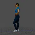 Mô hình 3D Chun-Li trong Street Fighter chất lượng cao - Thumbnail 2