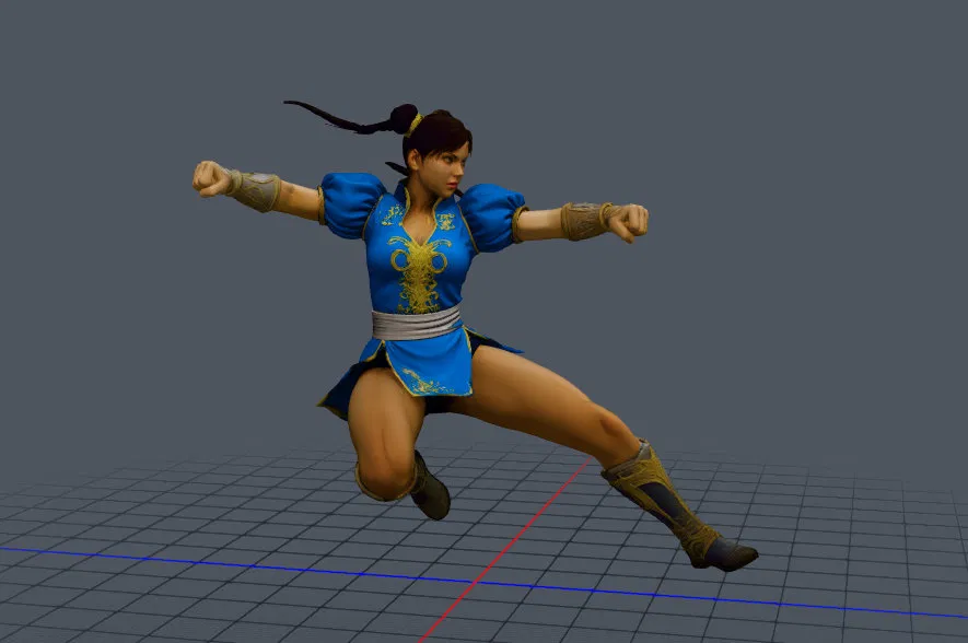 Mô hình 3D Chun-Li Street Fighter chất lượng cao - Image 1