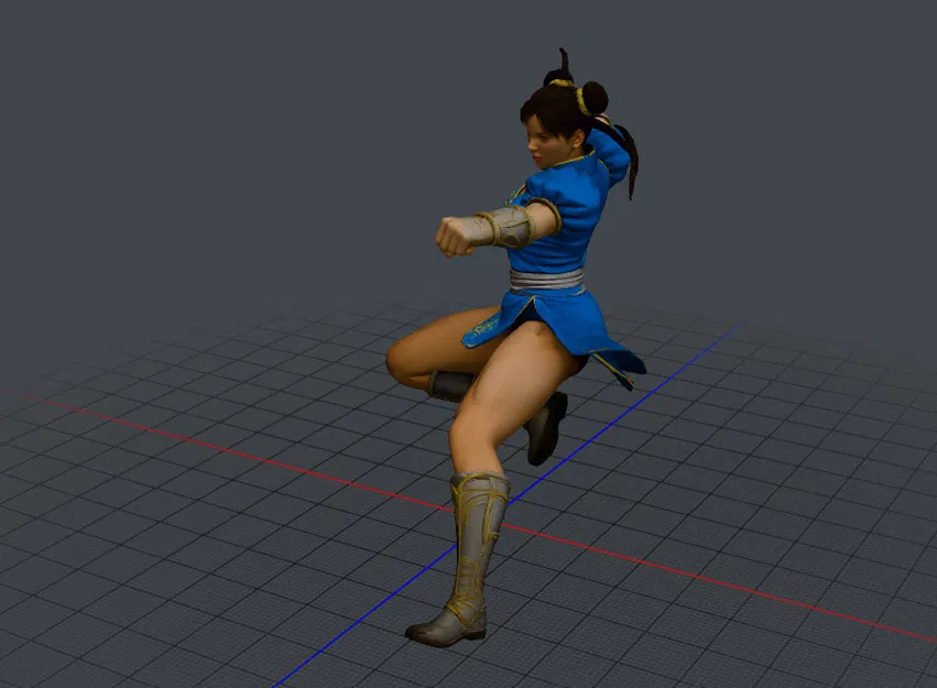Mô hình 3D Chun-Li Street Fighter chất lượng cao - Image 2