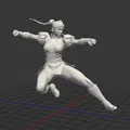 Mô hình 3D Chun-Li Street Fighter chất lượng cao - Thumbnail 3