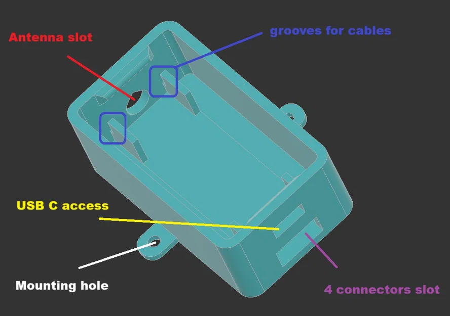 Vỏ bảo vệ cho ESP32-U kèm ăng-ten - Image 5