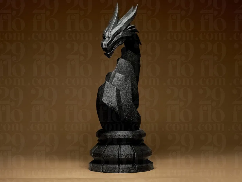 Tượng Rồng Hình Học (Geometric Dragon Statuette) - Image 2