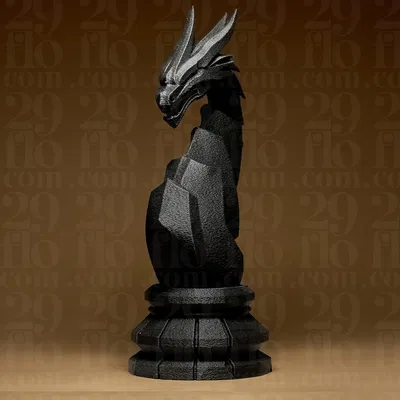 Tượng Rồng Hình Học (Geometric Dragon Statuette)