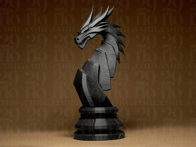 Tượng Rồng Hình Học (Geometric Dragon Statuette) - Image 3