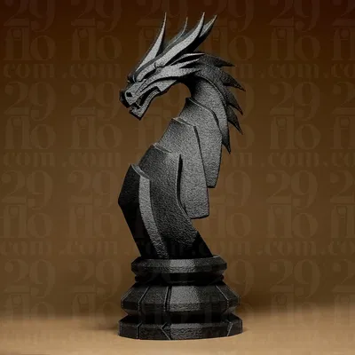 Tượng Rồng Hình Học (Geometric Dragon Statuette)
