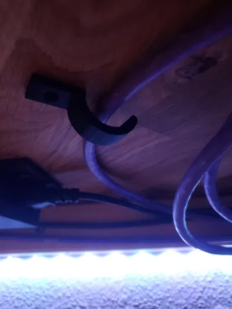 Kẹp treo dây cáp tiện lợi - Phụ kiện 3D giúp bàn làm việc gọn gàng - Image 1