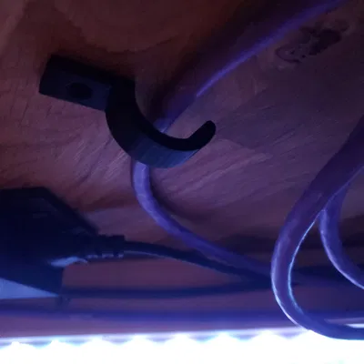 Kẹp treo dây cáp tiện lợi - Phụ kiện 3D giúp bàn làm việc gọn gàng