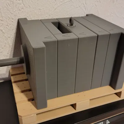 Mô hình khuôn ép nhựa - Khuôn kèm hộp đựng bên trong - Ống heo tiết kiệm