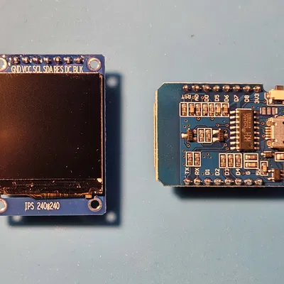 Đồng hồ WLAN dùng ESP8266 D1 Mini và màn hình ST7789