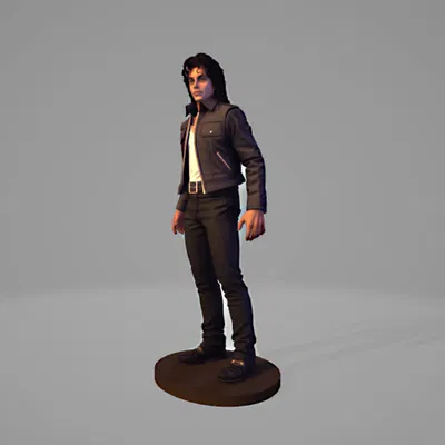 Mô hình 3D tượng Michael Jackson siêu thực cho tín đồ âm nhạc