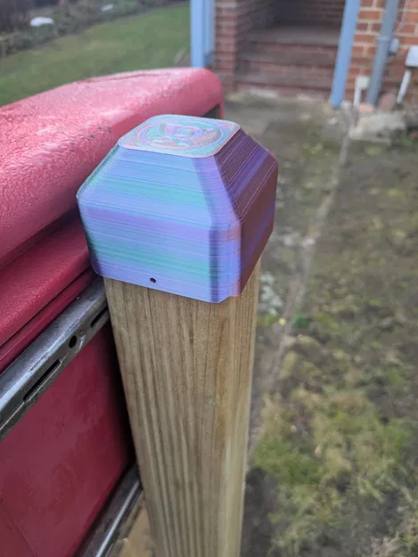 Nắp chụp đầu cột 70x70mm với thiết kế gờ chống nước - Image 1