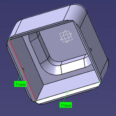 Nắp chụp đầu cột 70x70mm với thiết kế gờ chống nước