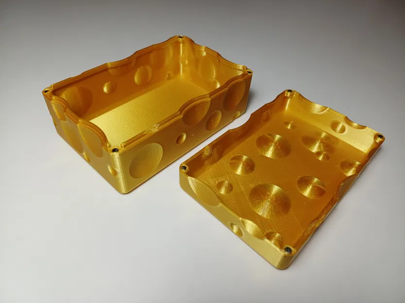 Hộp Đựng Thẻ Bài Hình Phô Mai Thụy Sĩ (Parametric Swiss Cheese Card Box) - Image 2