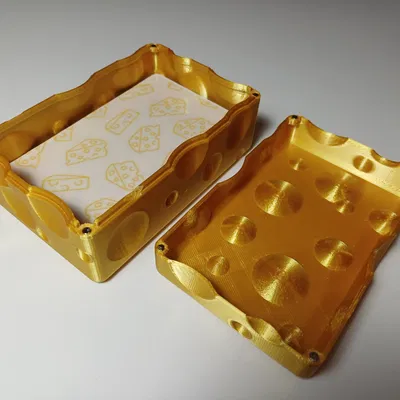 Hộp Đựng Thẻ Bài Hình Phô Mai Thụy Sĩ (Parametric Swiss Cheese Card Box)